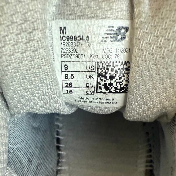 New Balance 990 V5 Grey/White Toddler Sneakers - SZ 9 C - Picture 13 of 13